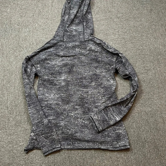 Lululemon Forever Endeavour Long Sleeve in Rush Jacquard Black White Size 6 - Picture 9 of 9